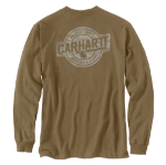 Picture of Carhartt 107786 Mens Irvine Relaxed Camo Badge LS T-Shirt