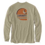 Picture of Carhartt 107796 Mens Irvine Relaxed Tough C LS T-Shirt