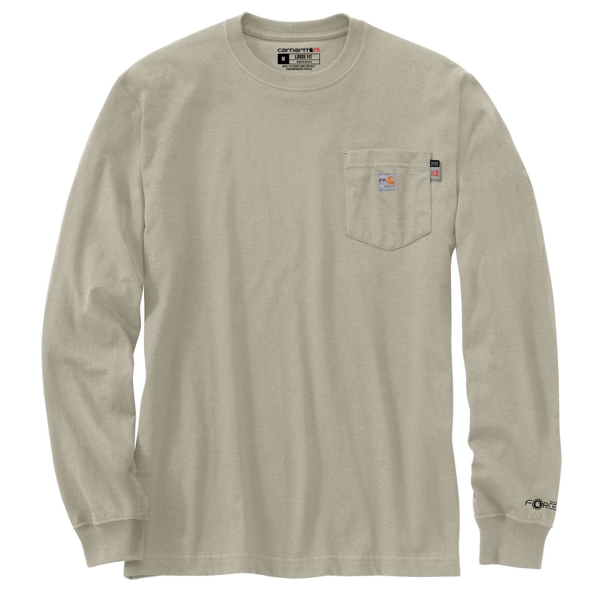 Picture of Carhartt 107798 Mens FR Force Irvine Loose LS Oil Pump T-Shirt