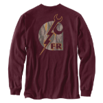 Picture of Carhartt 107800 Mens FR Force Irvine Loose LS Wrench T-Shirt