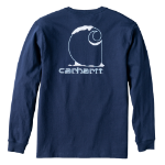 Picture of Carhartt 107805 Mens Dearborn Loose LS Holiday T-Shirt