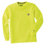 Picture of Carhartt 107811 Mens Force Relaxed Color Enhanced LS T-Shirt