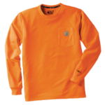 Picture of Carhartt 107811 Mens Force Relaxed Color Enhanced LS T-Shirt