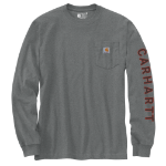 Picture of Carhartt 107819 Mens Irvine Relaxed Deer Badge LS T-Shirt