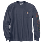 Picture of Carhartt 107819 Mens Irvine Relaxed Deer Badge LS T-Shirt
