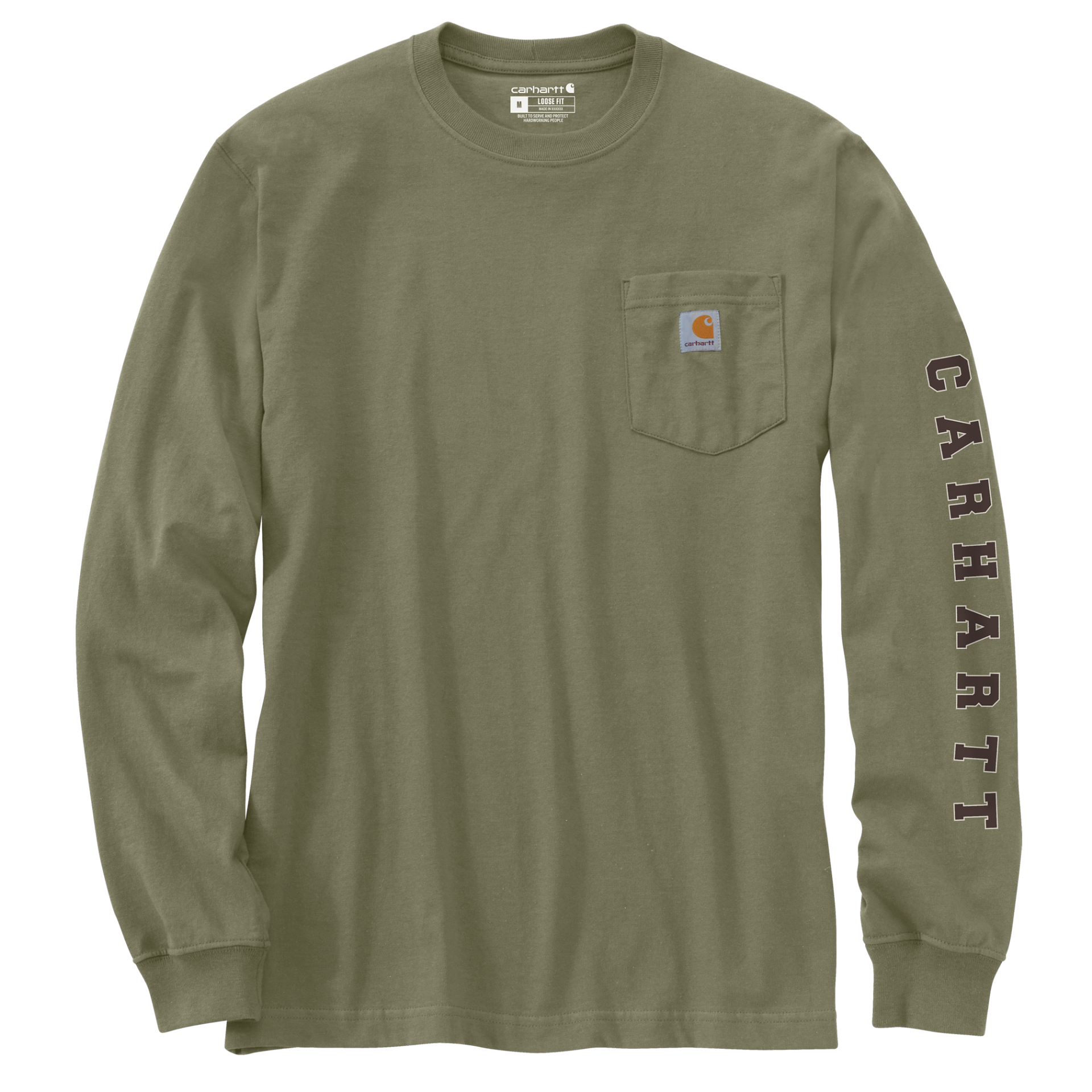 Picture of Carhartt 107820 Mens Irvine Relaxed Pointer LS T-Shirt