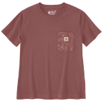 Picture of Carhartt 107869 Womens Irvine Relaxed Floral Pocket T-Shirt