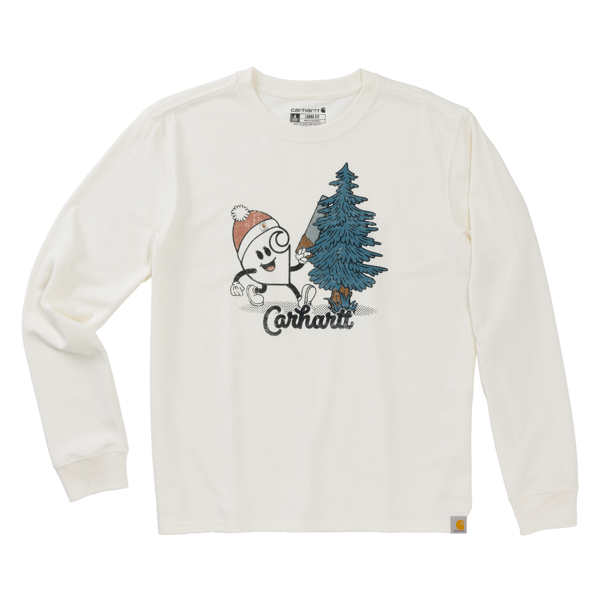 Picture of Carhartt 107874 Womens Irvine Loose Fit Nettie Winter LS T-Shirt