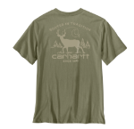 Picture of Carhartt 107899 Mens Irvine Relaxed Deer Landscape T-Shirt