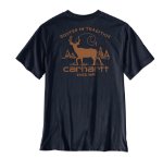 Picture of Carhartt 107899 Mens Irvine Relaxed Deer Landscape T-Shirt