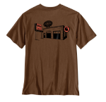 Picture of Carhartt 107901 Mens Irvine Relaxed Pitstop T-Shirt