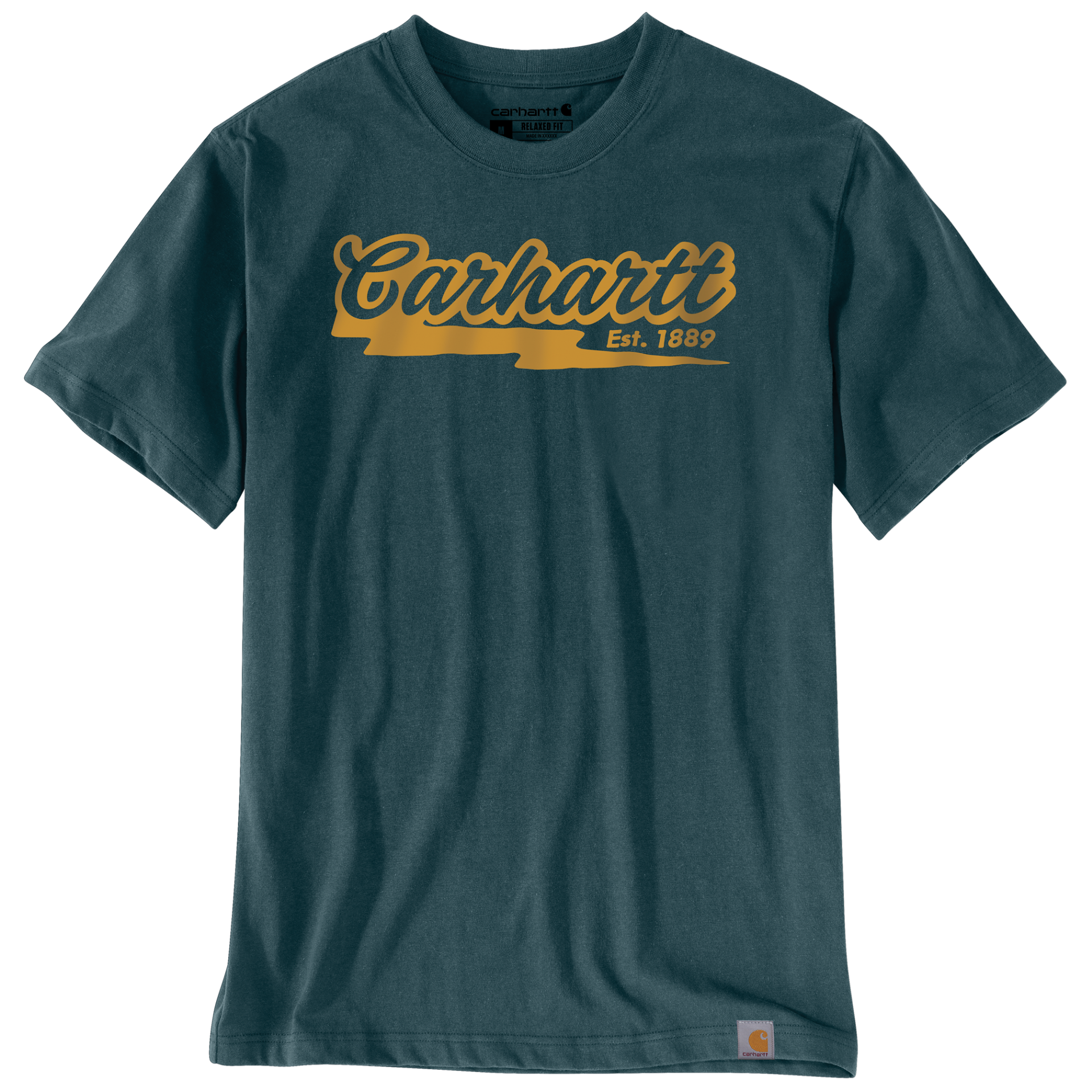 Picture of Carhartt 107906 Mens Irvine Relaxed Script 1889 T-Shirt