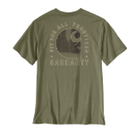 Picture of Carhartt 107911 Mens Irvine Relaxed Forest T-Shirt