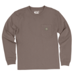 Picture of Carhartt 107973 Womens Irvine Loose Long Sleeve Pocket T-Shirt