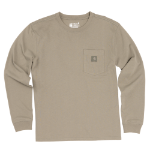 Picture of Carhartt 107973 Womens Irvine Loose Long Sleeve Pocket T-Shirt