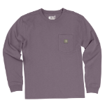 Picture of Carhartt 107973 Womens Irvine Loose Long Sleeve Pocket T-Shirt