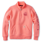 Picture of Carhartt 108362 Womens Clarksburg Quarter-Zip Camo Graphic Sweatshirt