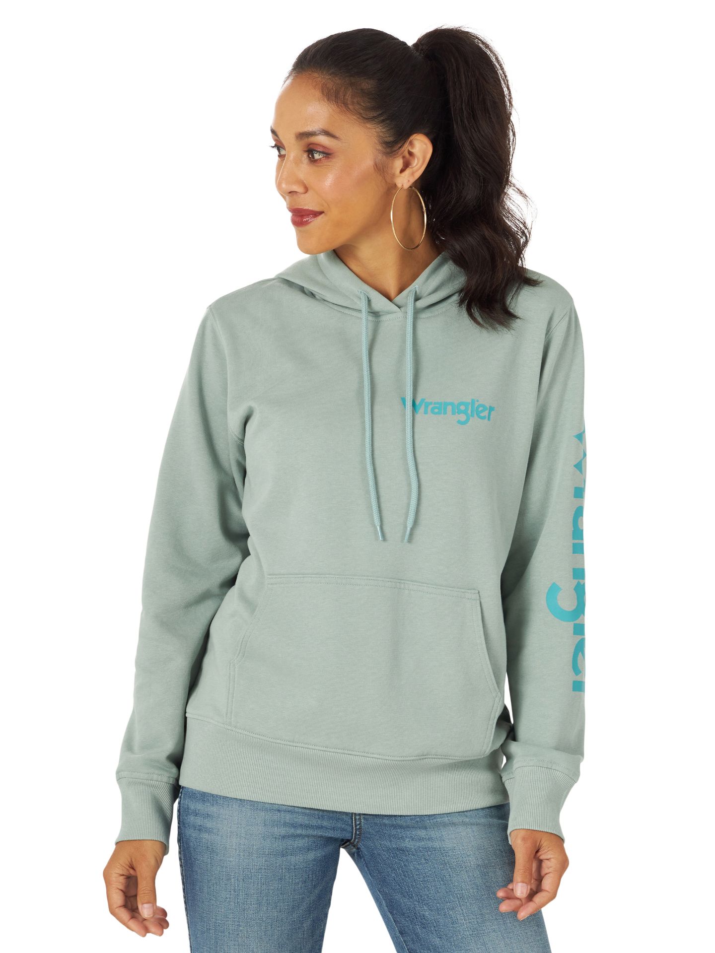 Picture of Wrangler 112317301 Retro® Punchy Hoodie