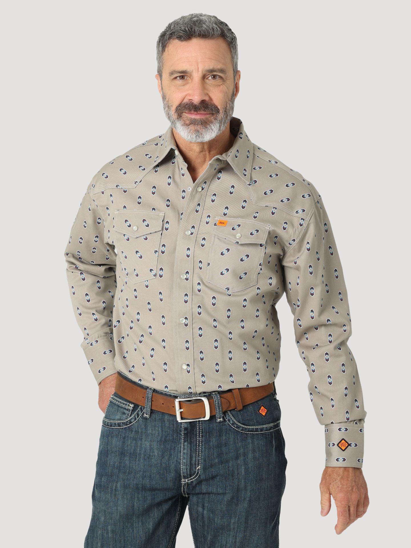 Picture of Wrangler 112319171 FR 20X Fashion Snap Shirt