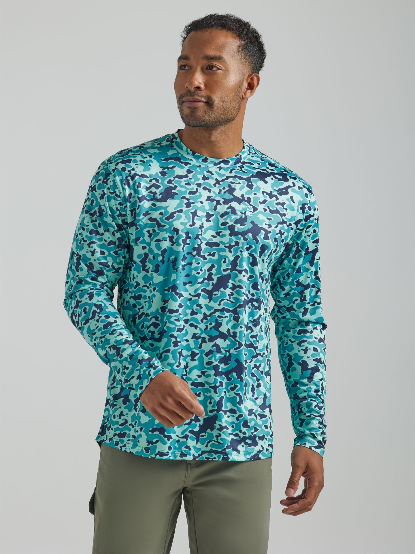 Picture of Wrangler 112331275 ATG -x- Long Sleeve Sun T-Shirt