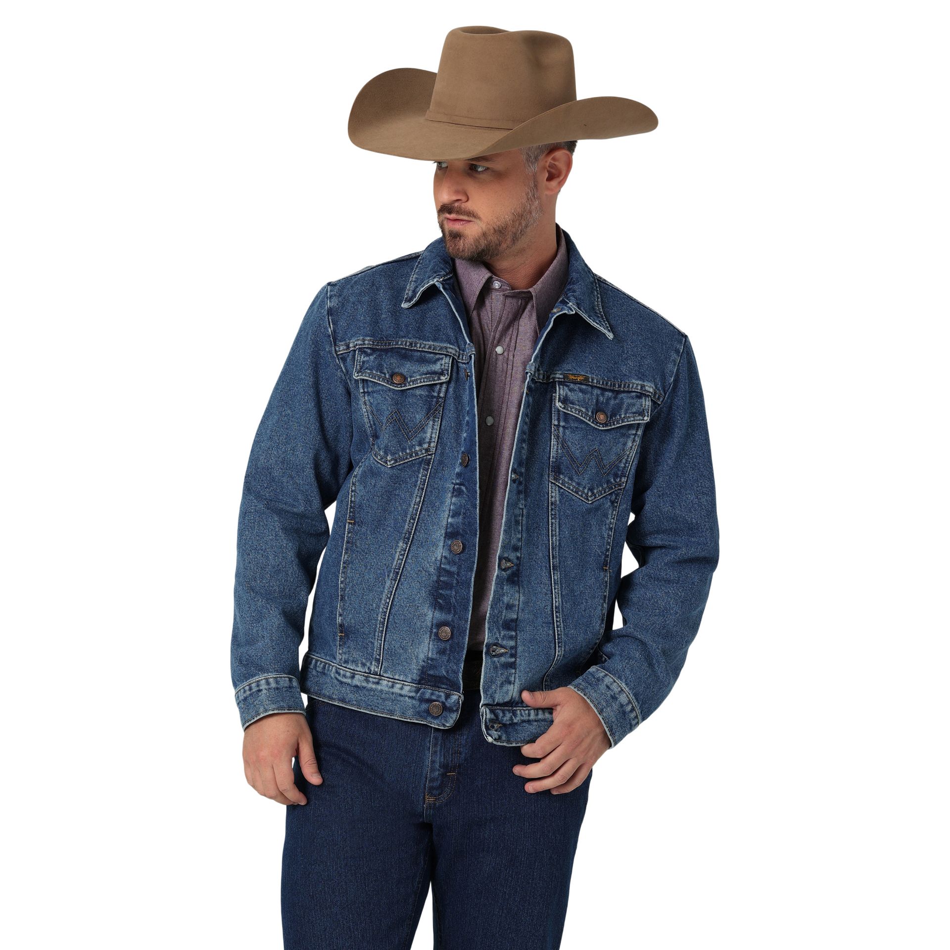 Picture of Wrangler 1123357 Wrangler® Denim Jacket  - Unlined