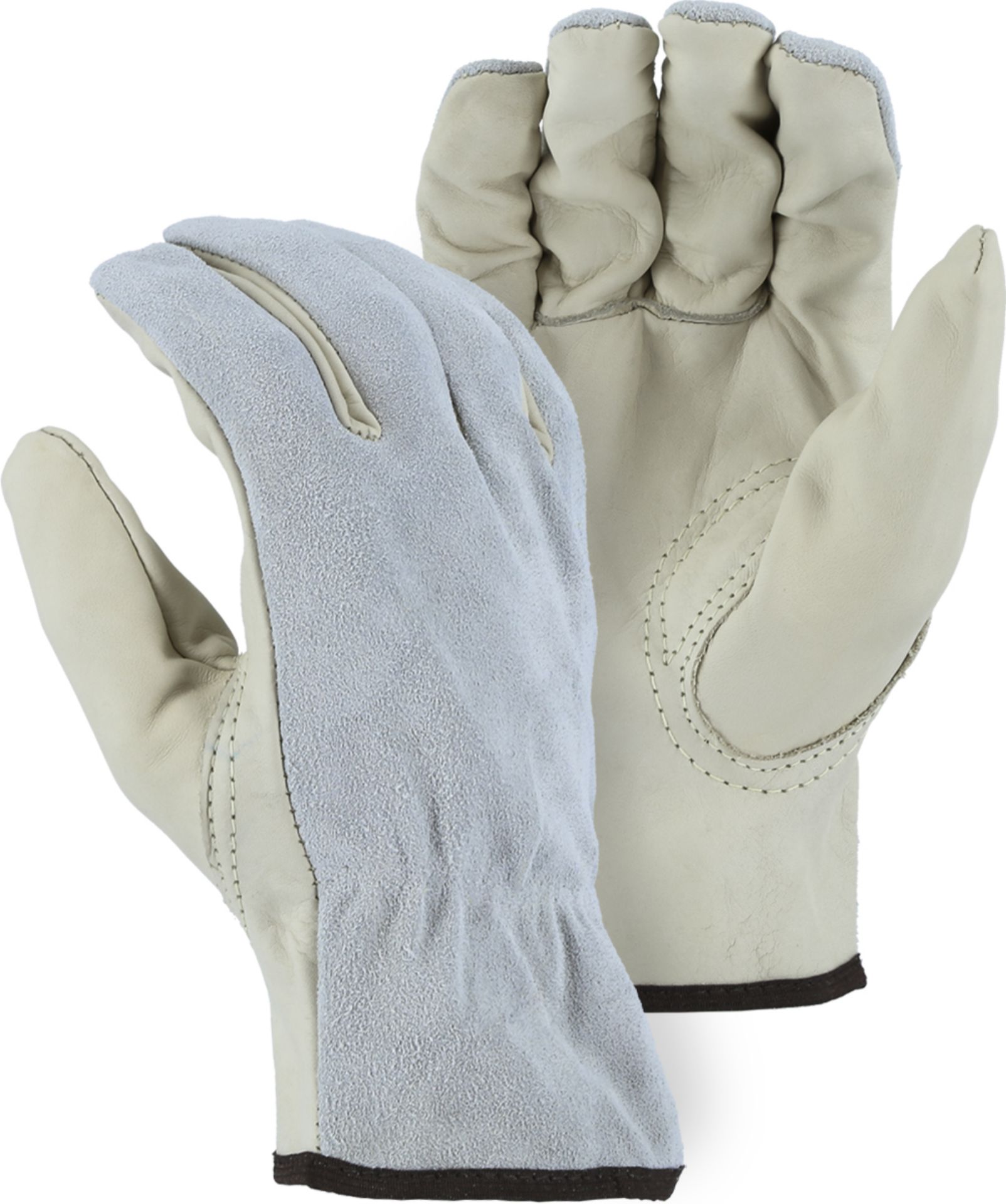 Picture of Majestic 1533GS Goatskin Palm and Split Cowhide Back Drivers Glove