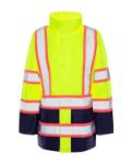 Picture of Occunomix UHV825 WOMEN'S TWO-TONE NAVY BOTTOM RAIN JACKET - Type R Class 2