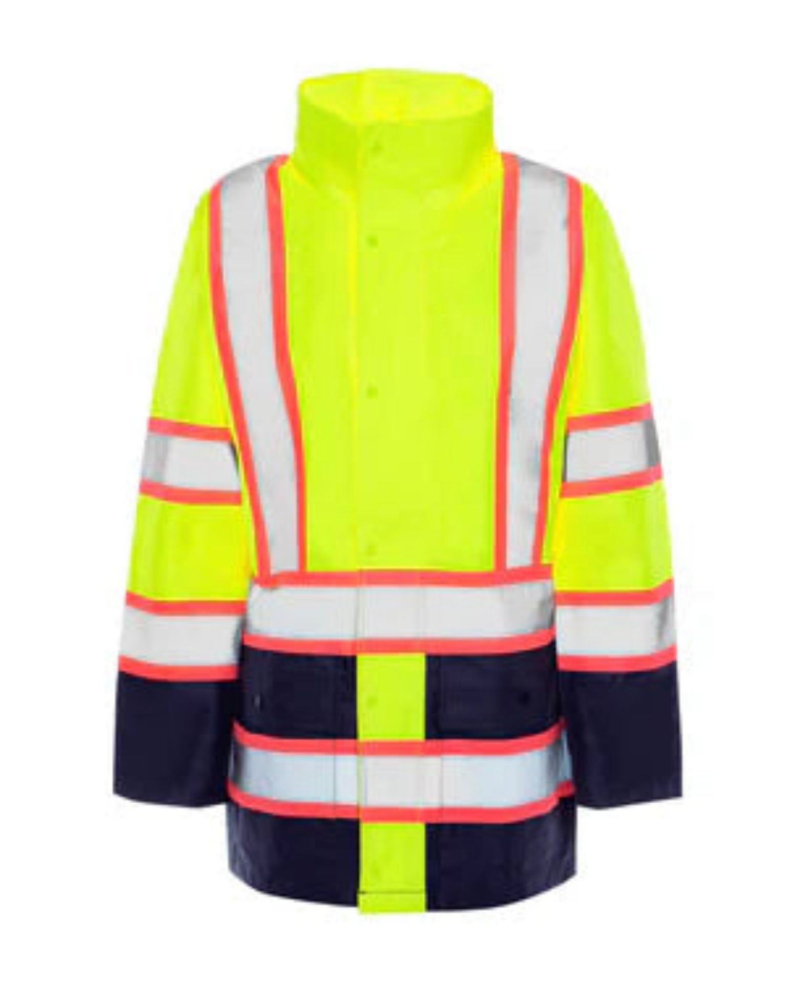 Picture of Occunomix UHV825 WOMEN'S TWO-TONE NAVY BOTTOM RAIN JACKET - Type R Class 2