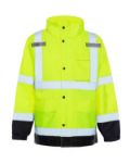 Picture of Occunomix UHVR642 BLACK BOTTOM RAIN JACKET - Type R Class 3