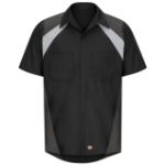 Picture of Red Kap® SY28-TRI-COLOR Men's Short Sleeve Tri-Color Shop Shirt