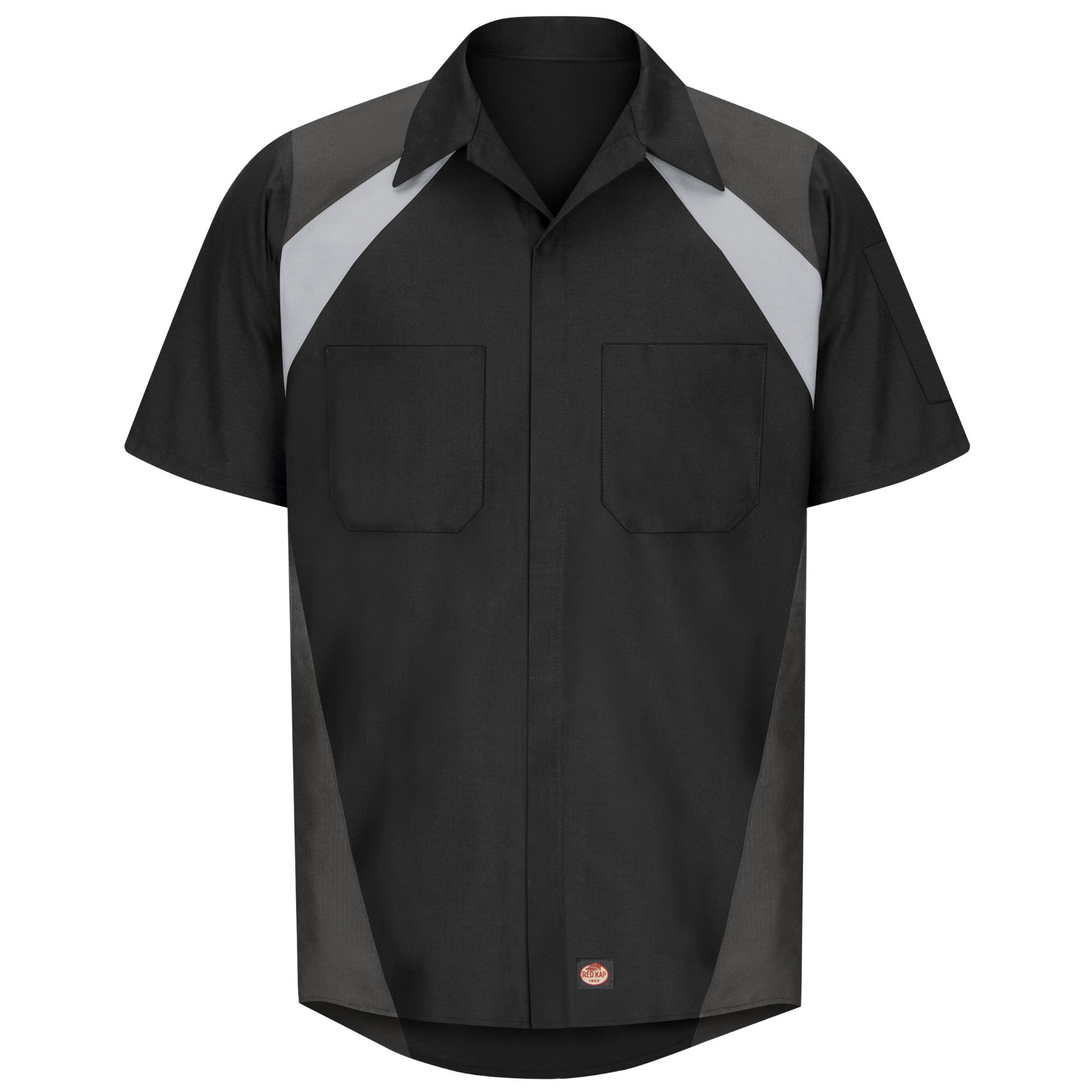 Picture of Red Kap® SY28-TRI-COLOR Men's Short Sleeve Tri-Color Shop Shirt