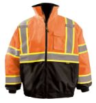 Picture of Occunomix LUX-350-B2X 2-IN-1 BLACK BOTTOM X-BACK QUILTED BOMBER JACKET