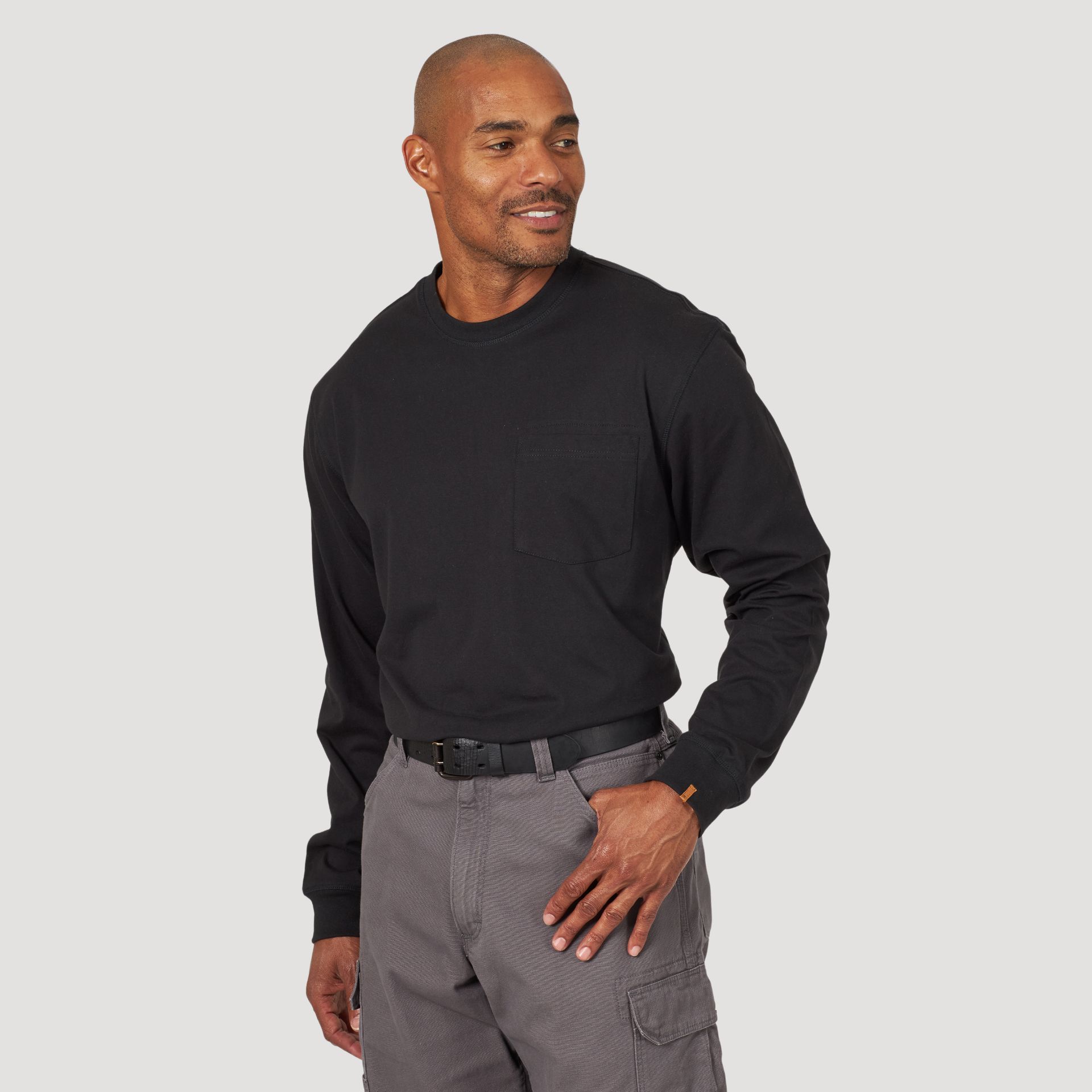Picture of Wrangler 3W702 Wrangler RIGGS WORKWEAR® Long Sleeve Pocket T-Shirt