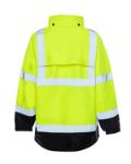 Picture of Occunomix UHVR642 BLACK BOTTOM RAIN JACKET - Type R Class 3