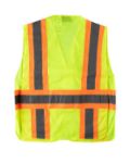 Picture of Occunomix UHV312 MESH TWO-TONE EXPANDABLE VEST w/ HOOK & LOOP - Type R Class 2
