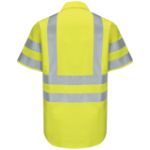 Picture of Red Kap® SY24-HV-TRC3 Men's Hi-Visibility Short Sleeve Ripstop Work Shirt - Type R, Class 3