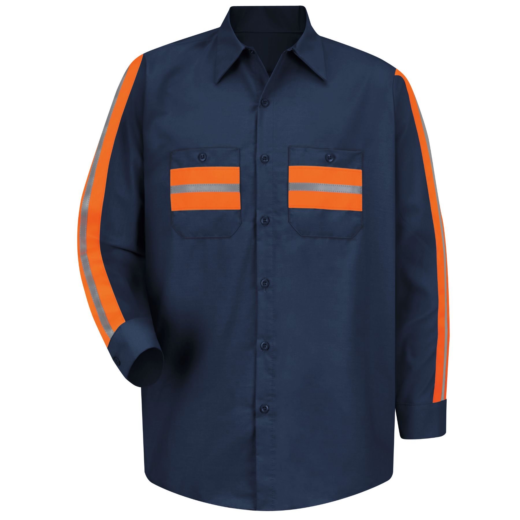 Red Kap®  Long Sleeve Enhanced Visibility Shirt