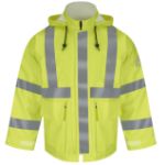 Picture of Bulwark® JXN4 Men's FR Hi-Visibility Rain Jacket with Hood