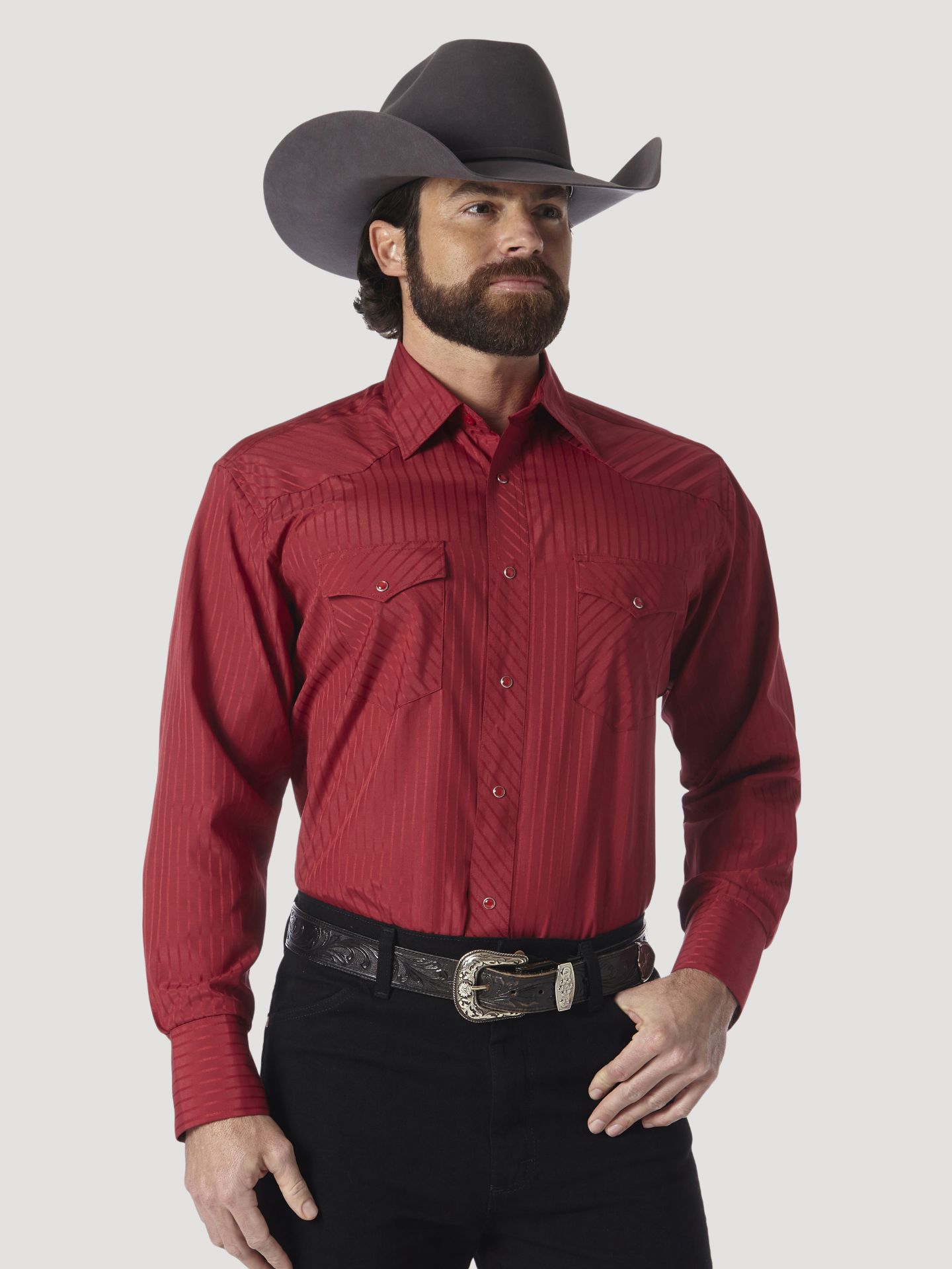 Picture of Wrangler 75740 Sport Western Snap Shirt