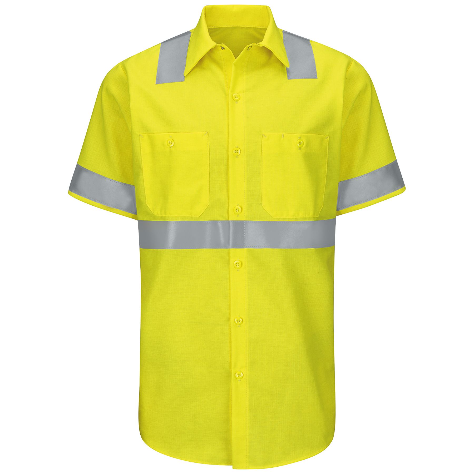 Red Kap® Men's Hi Vis Ripstop Work Shirt - Type R, Class 2