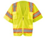 Picture of Occunomix ECO-SIMZ32T MESH TWO-TONE SURVEYOR VEST w/ZIPPER