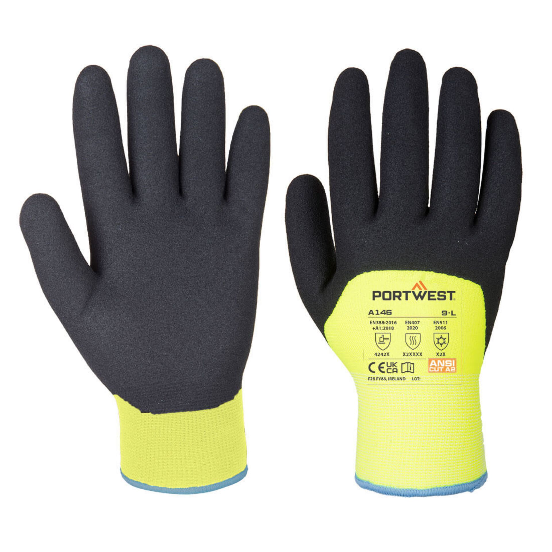 Picture of Portwest A146 Arctic Winter Glove - Nitrile Sandy
