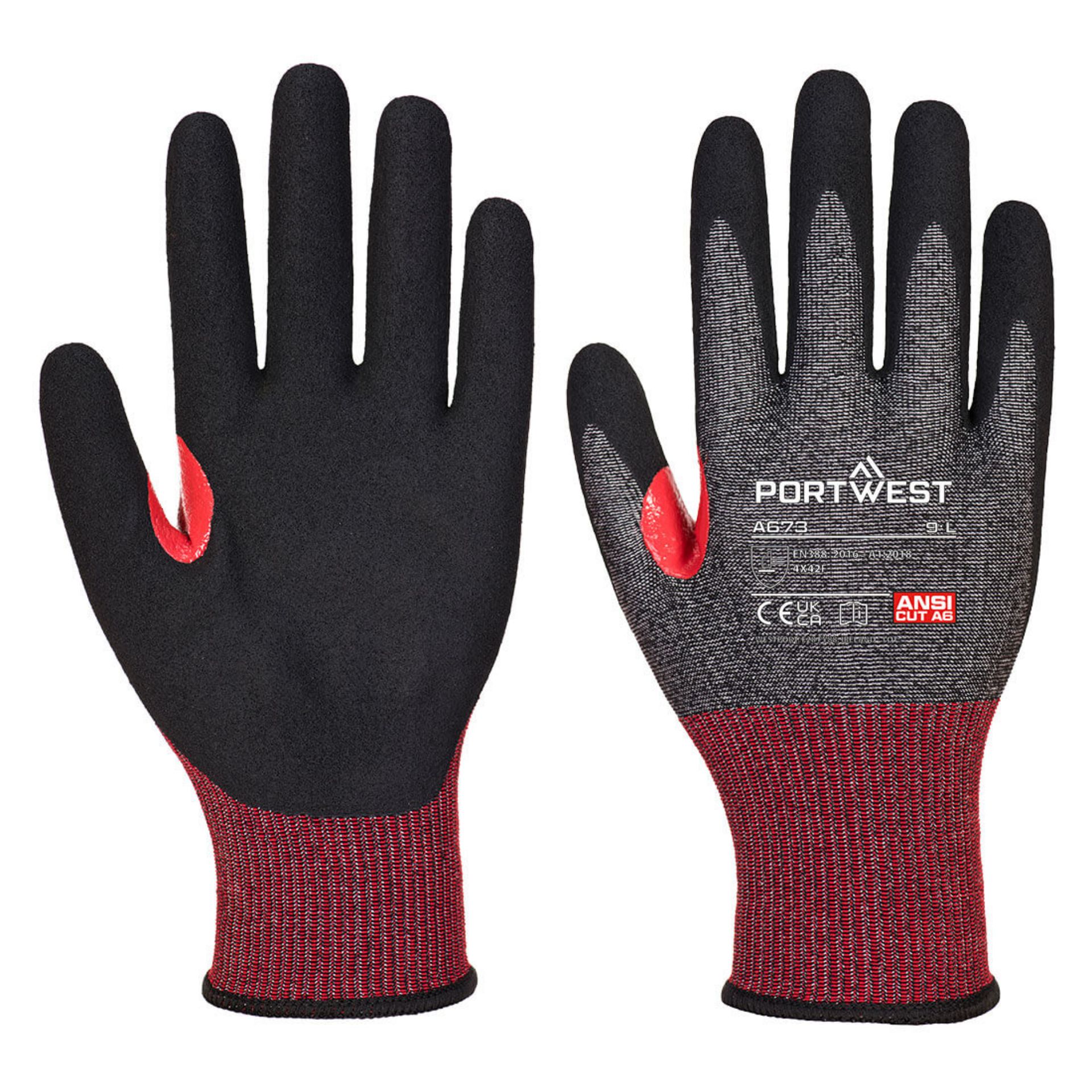 Picture of Portwest A673 CS AHR18 Nitrile Foam Cut Glove