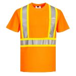 Picture of Portwest CA110 Hi-Vis X Back Contrast Tape T-Shirt S/S
