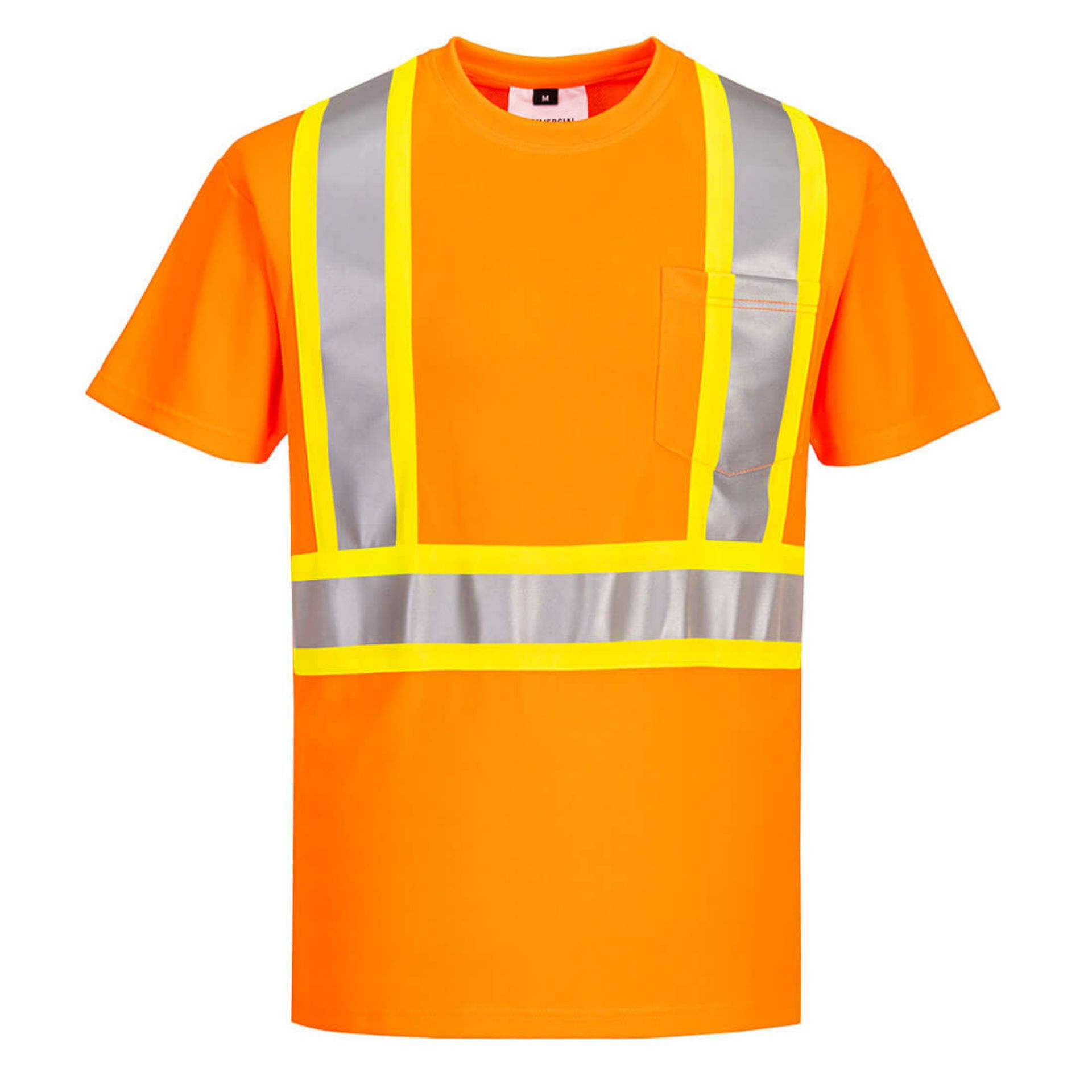 Picture of Portwest CA110 Hi-Vis X Back Contrast Tape T-Shirt S/S