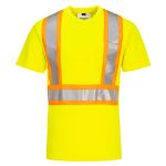 Picture of Portwest CA110 Hi-Vis X Back Contrast Tape T-Shirt S/S