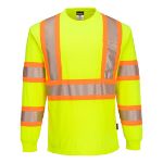 Picture of Portwest CA113 Hi-Vis X Back T-Shirt L/S