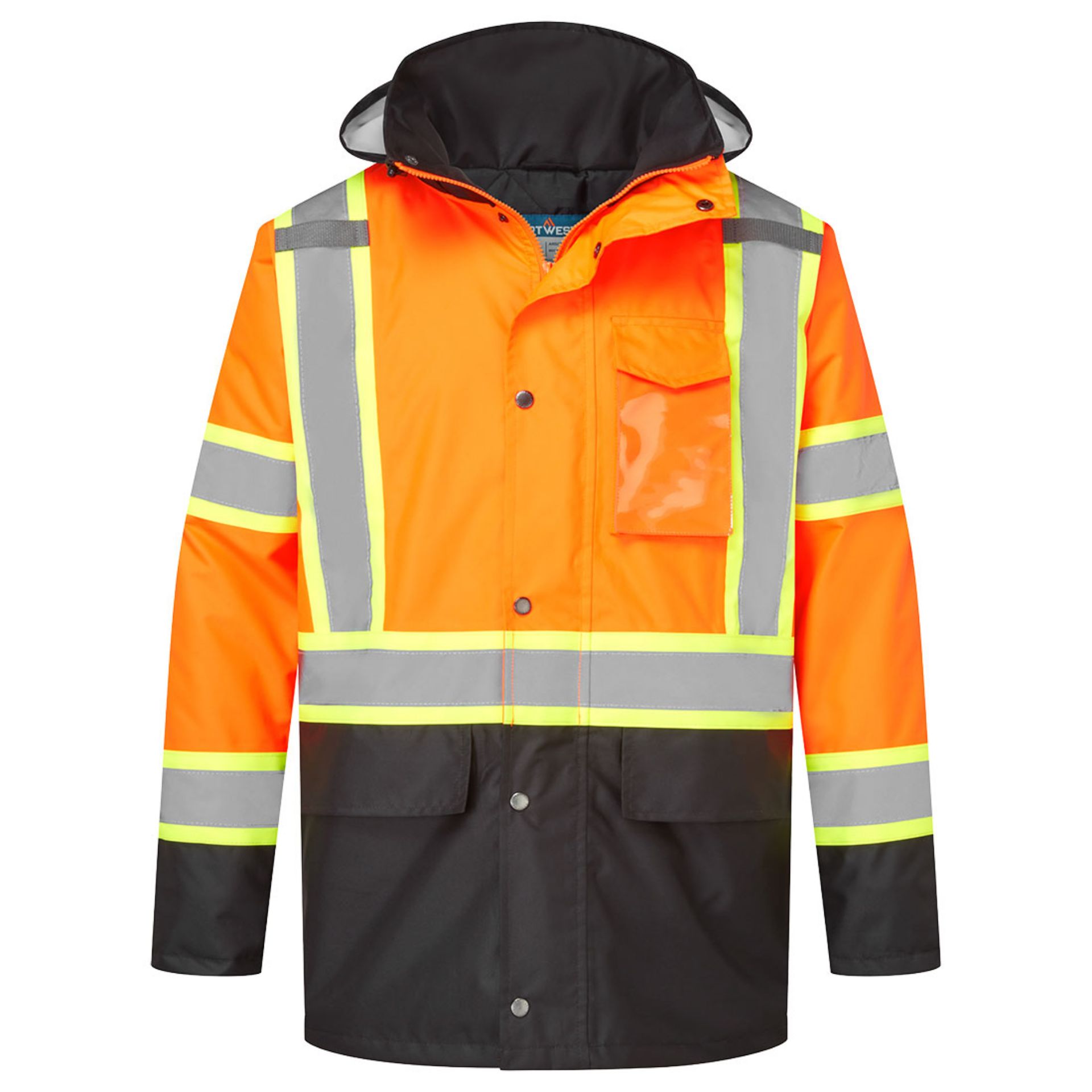 Picture of Portwest CA369 Hi-Vis X Back Contrast Winter Traffic Jacket