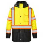 Picture of Portwest CA369 Hi-Vis X Back Contrast Winter Traffic Jacket