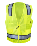 Picture of Occunomix ECO-CT2MZ COLOR TWO-TONE MESH VEST W/ ZIPPER - Type R Class 2